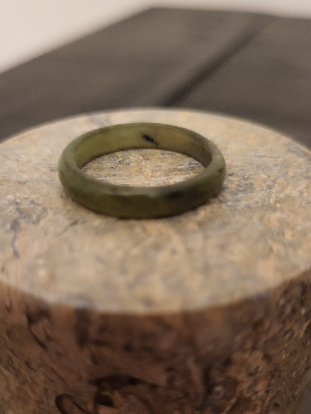Jade Gemstone Band Ring